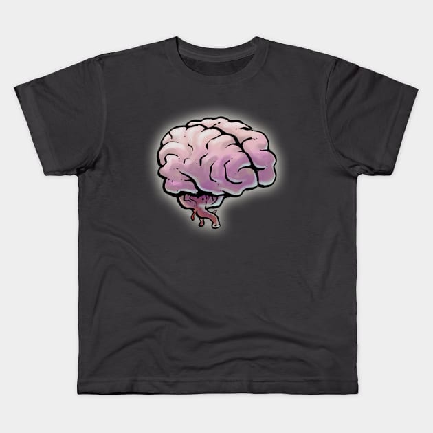 Brains Kids T-Shirt by MrChuckles